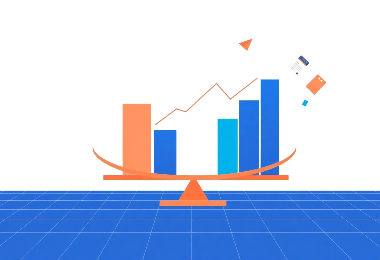 Abstract illustration of balance scales