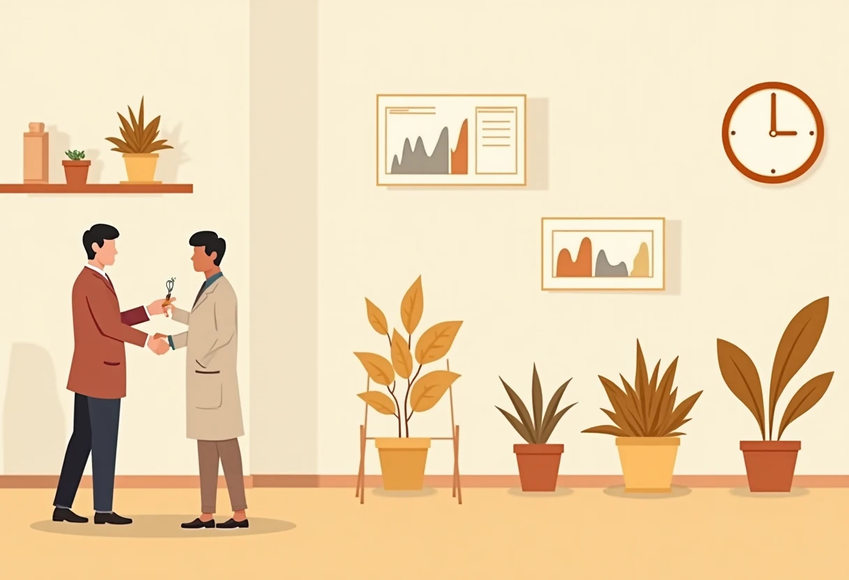 Technical healthcare illustration