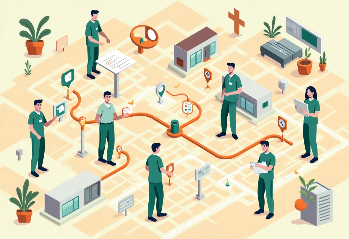 Healthcare facilities map