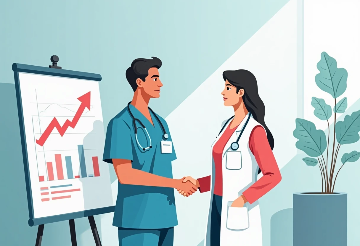 Healthcare professionals in consultation