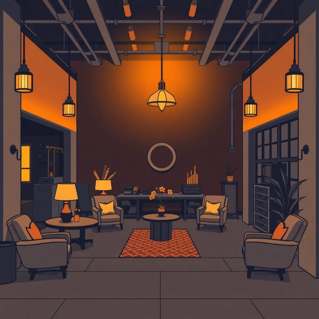 Salón de hotel de lujo