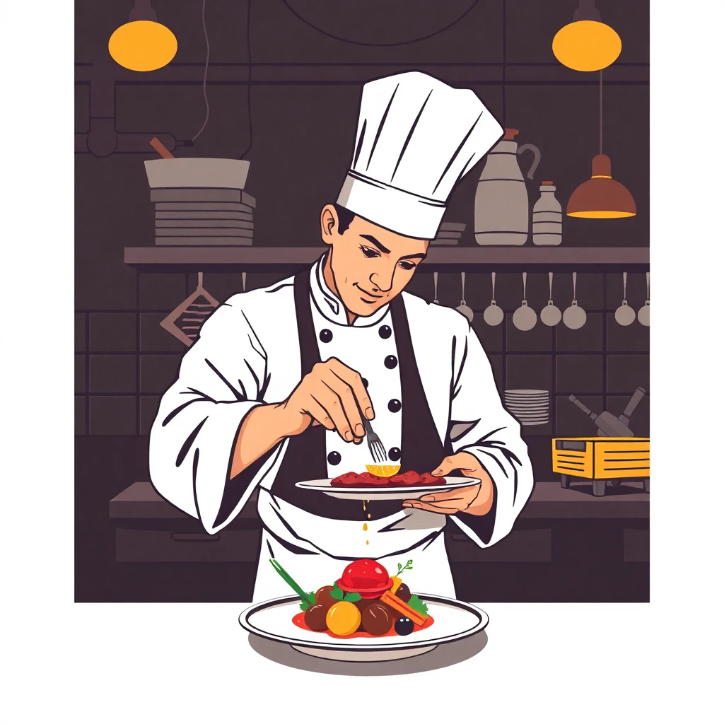 Chef in action