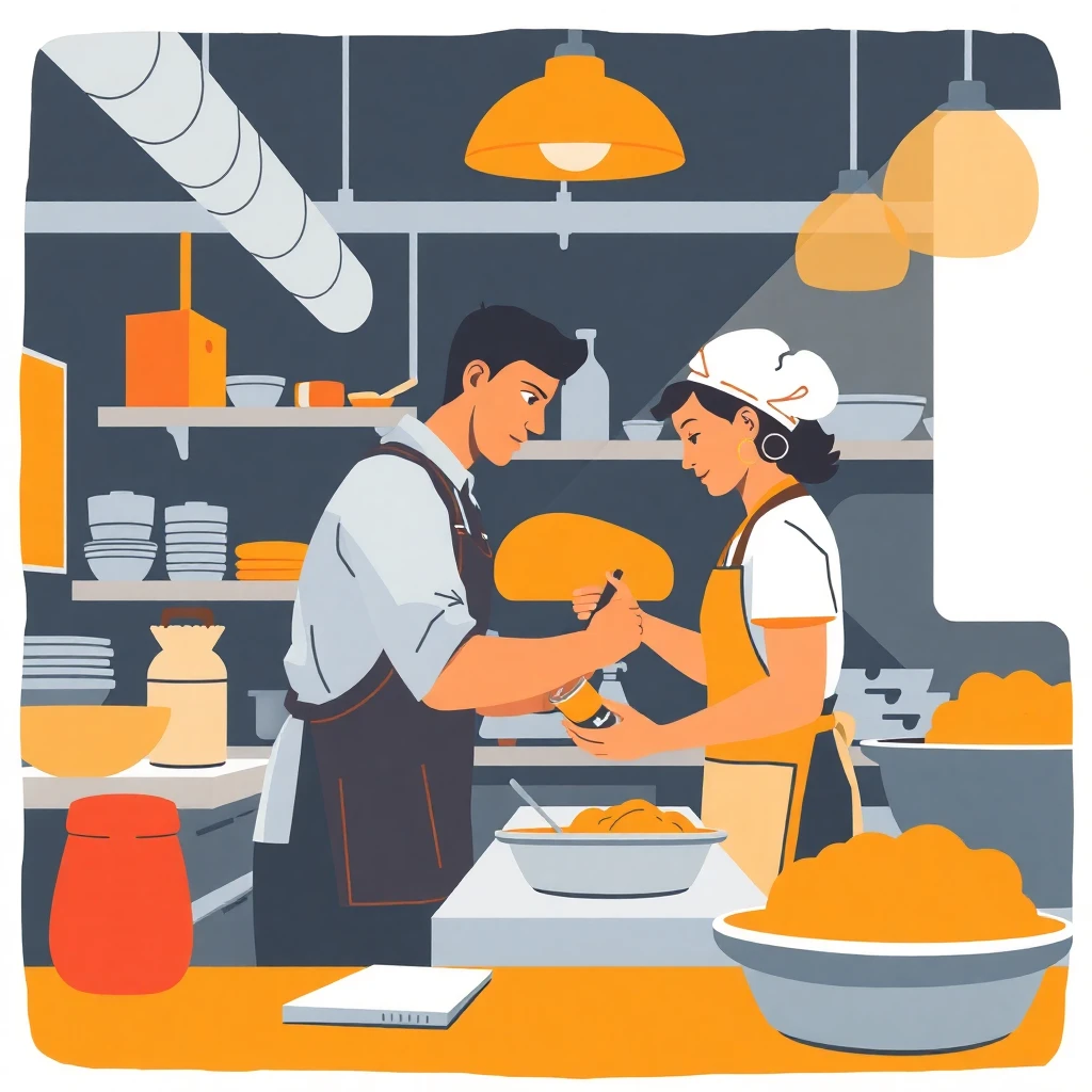 Guided training in the kitchen