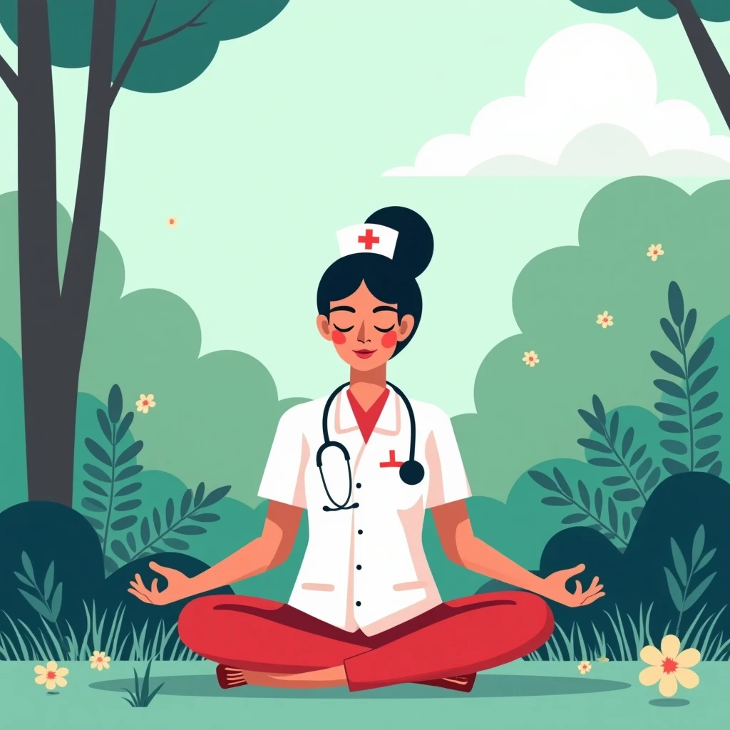 Nurse enjoying work-life balance