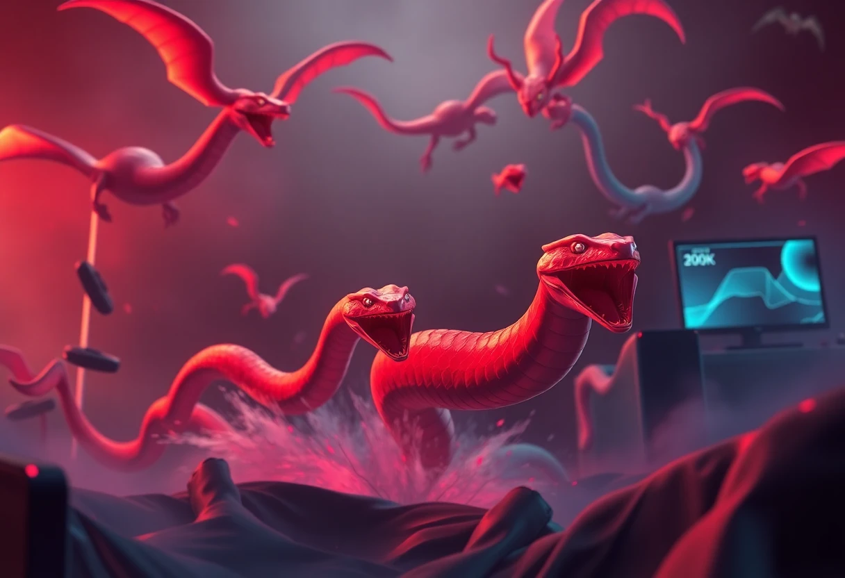 Gioco slither.io in azione