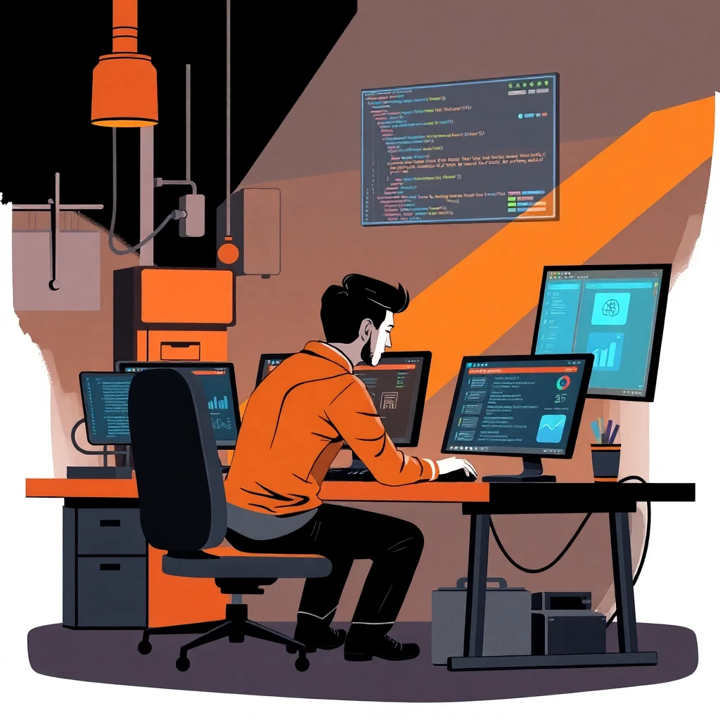 Ingeniero de software en acción