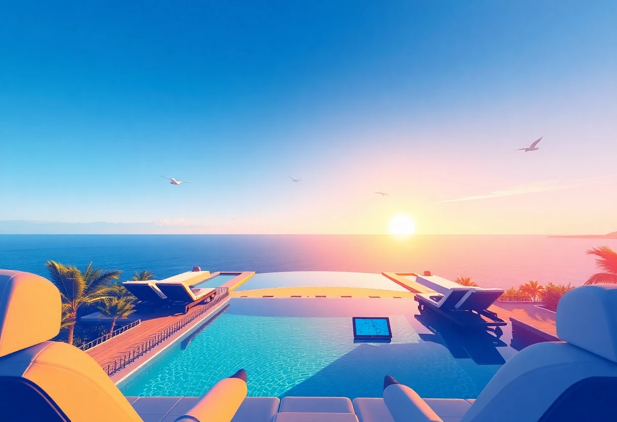 Luxury resort island escape