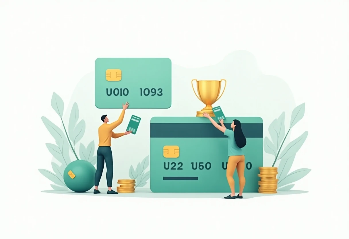 クレジットカードの選択を考えるカップル