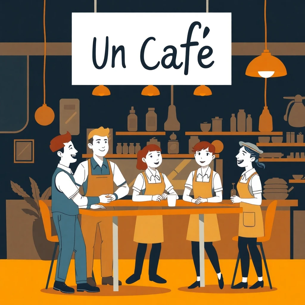 Service client en café