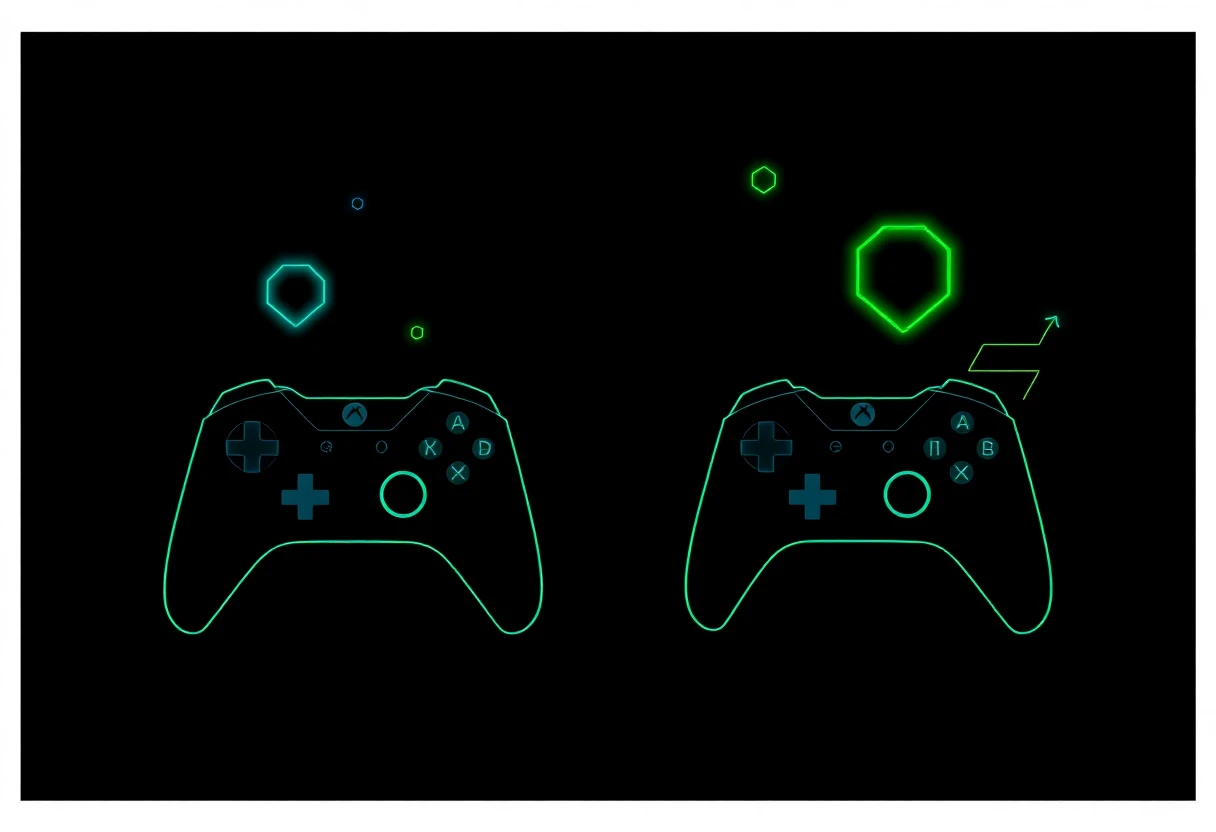 Digital art gaming scene