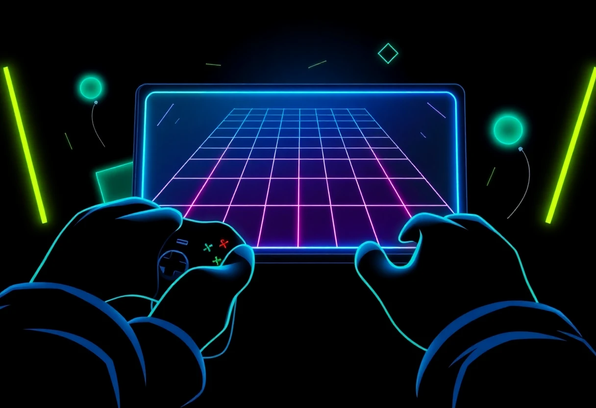 Strategic gaming illustration