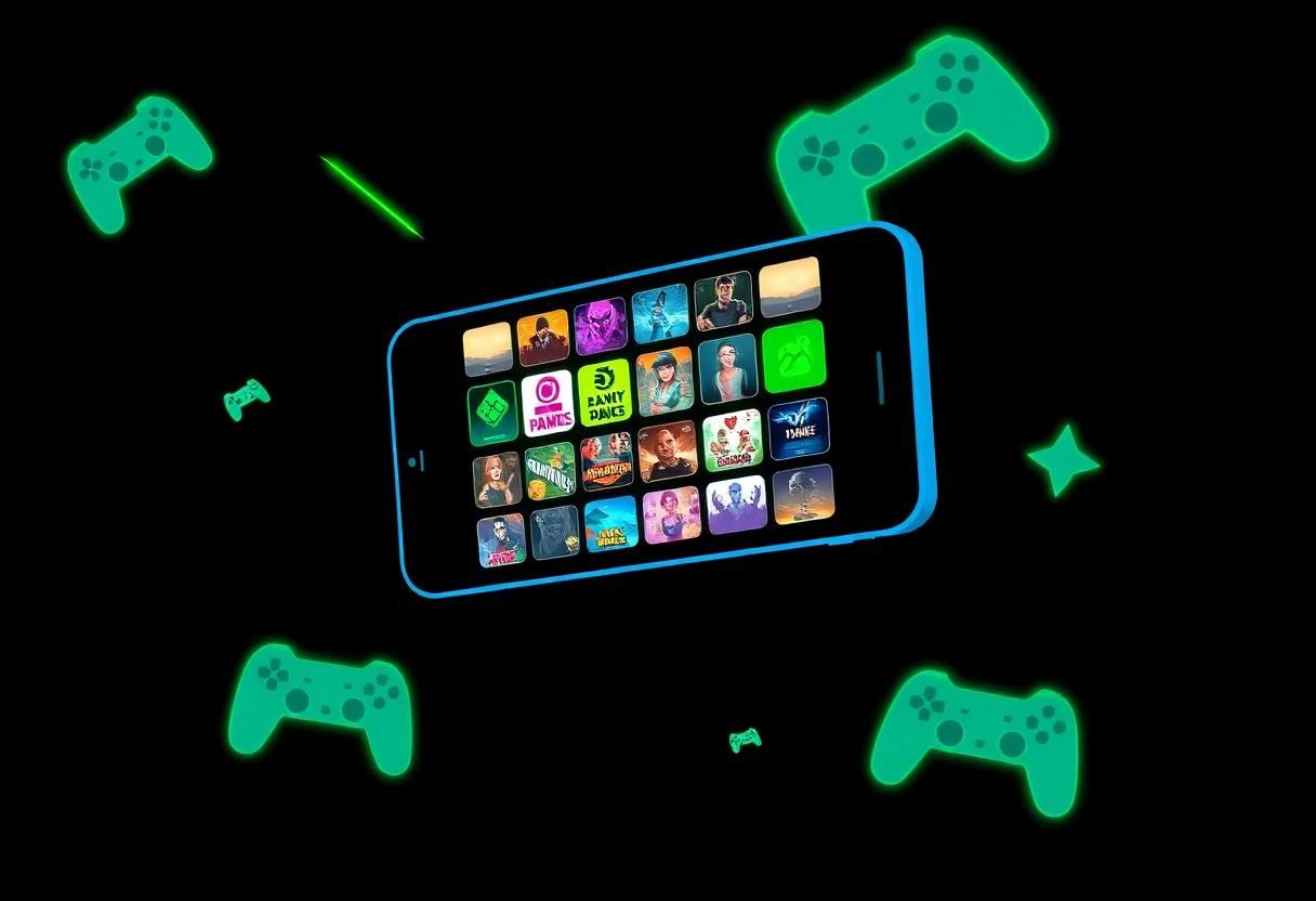 Diverse range of mobile games