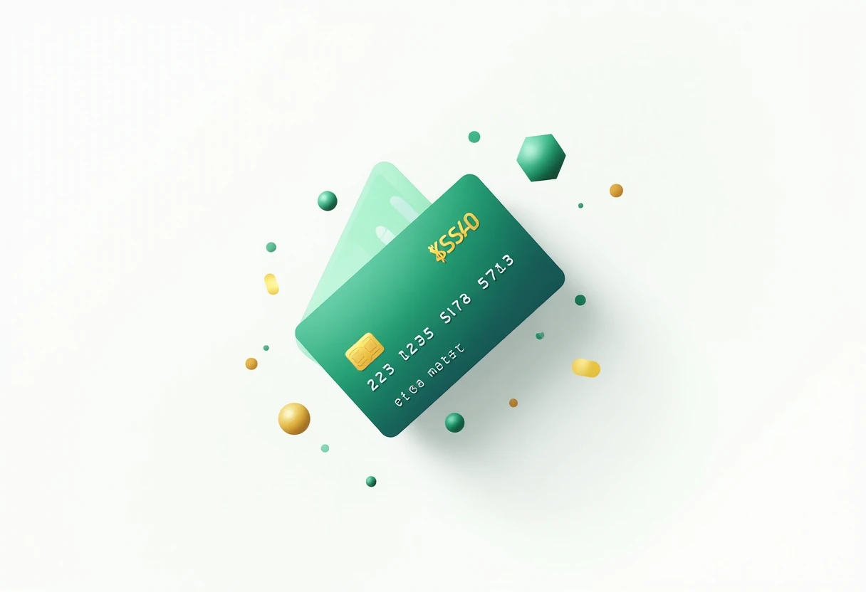 Ilustrasi kartu kredit dengan fitur rewards