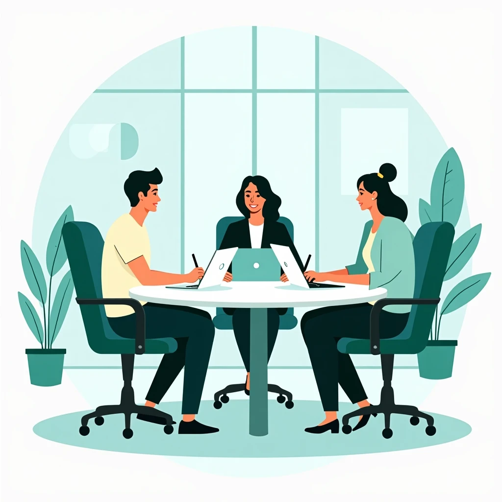 Teamarbeit im Büro