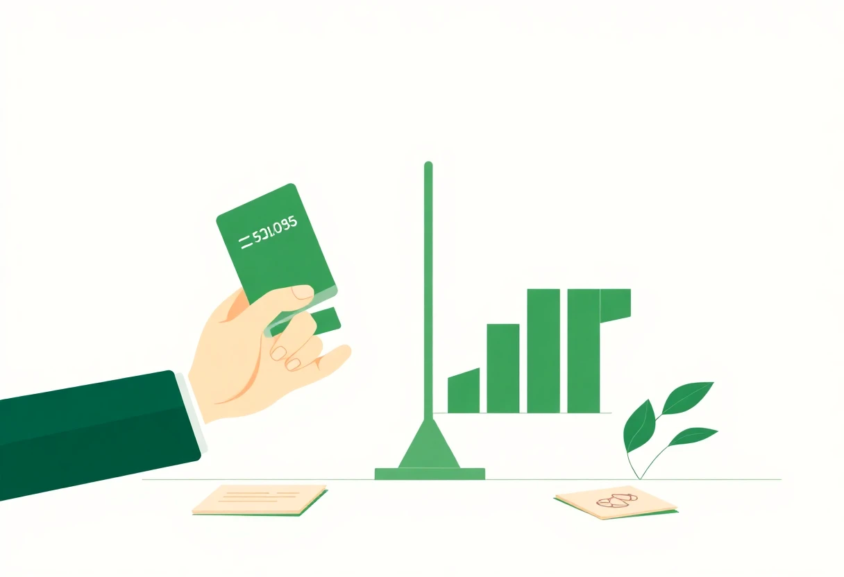 Equilibrio financiero representado en una ilustración