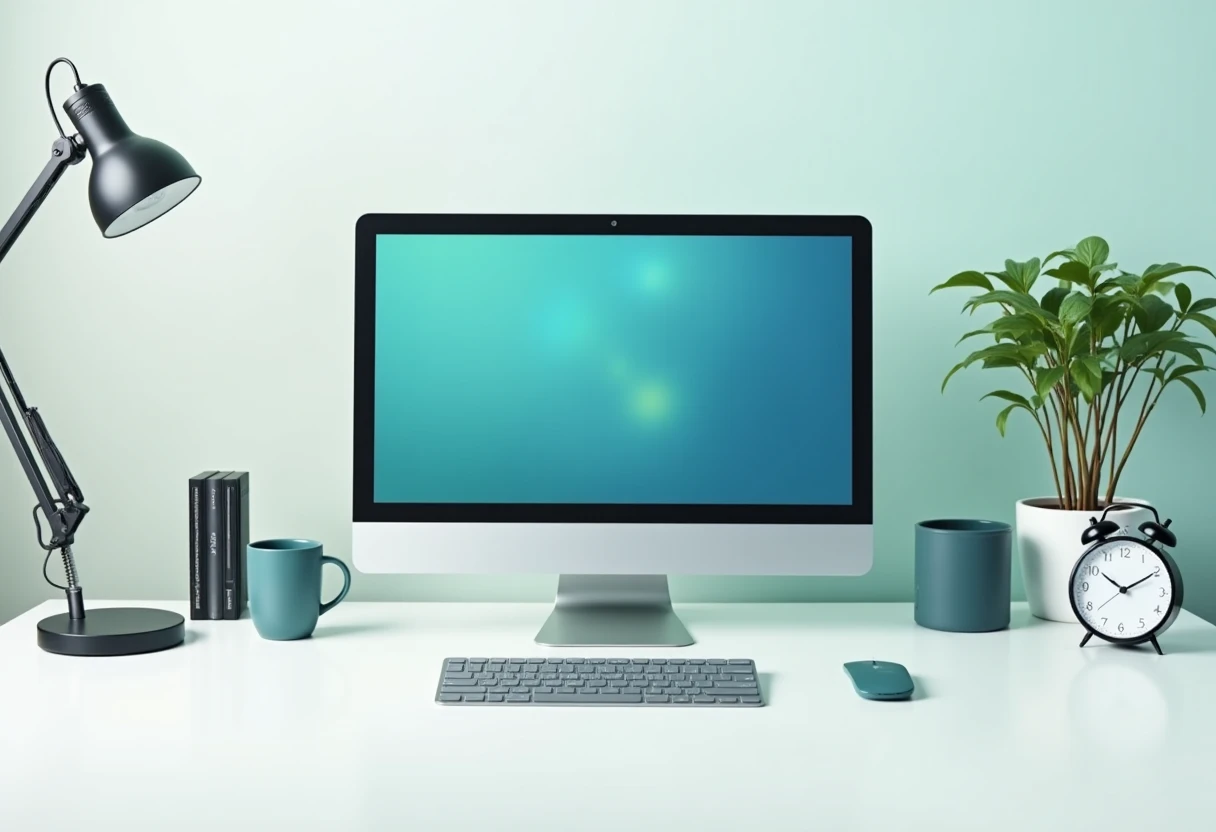 Monitor portátil com acessórios