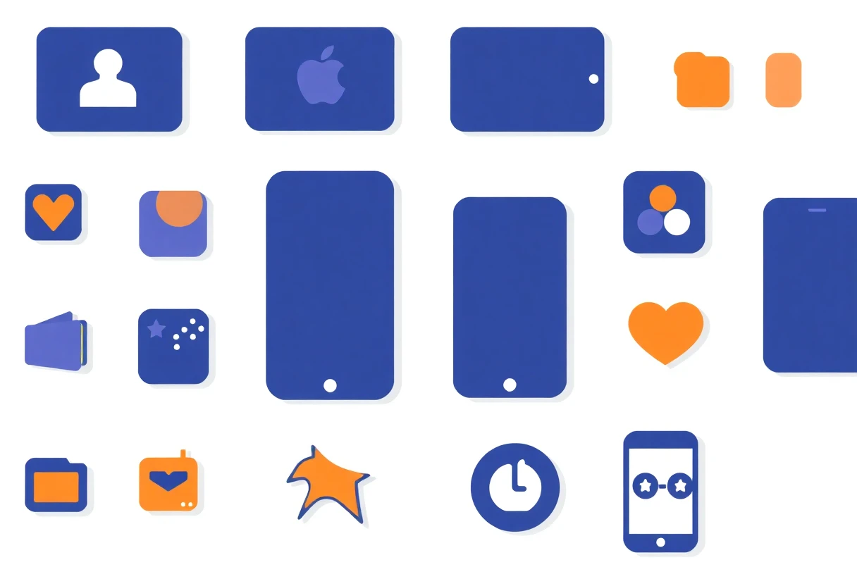 Best fitness apps organized in a grid