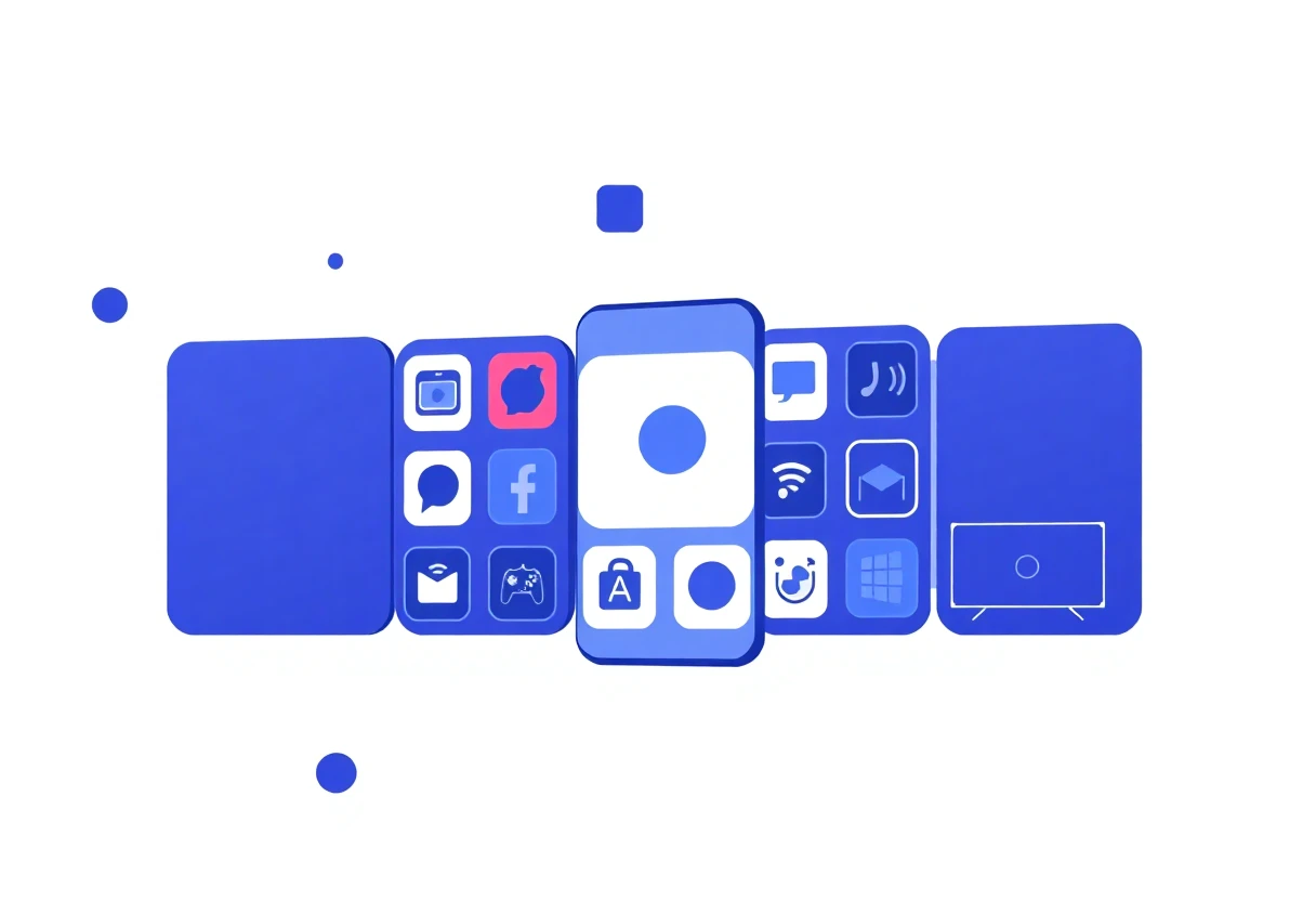 Colorful app grid