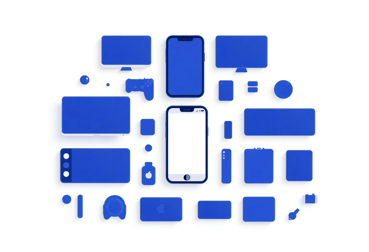 Iconos de aplicaciones climáticas en un diseño organizado