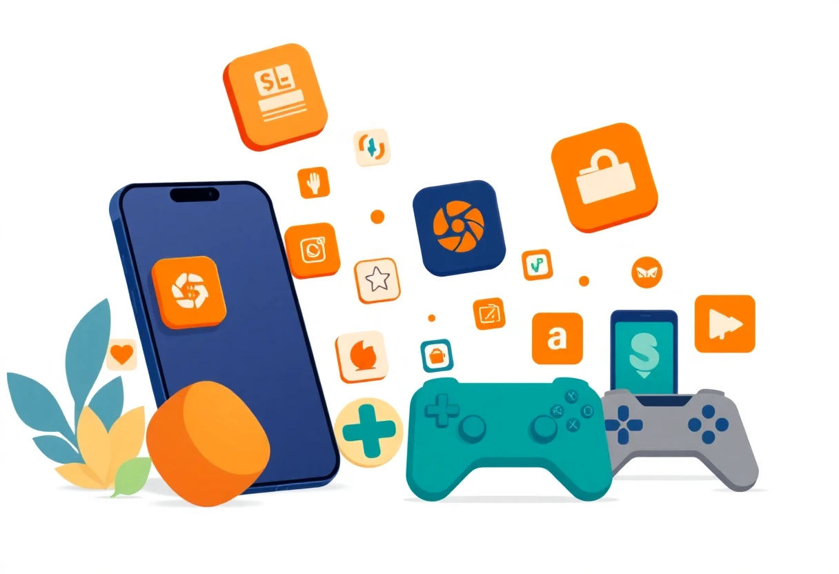 Iconos de aplicaciones financieras