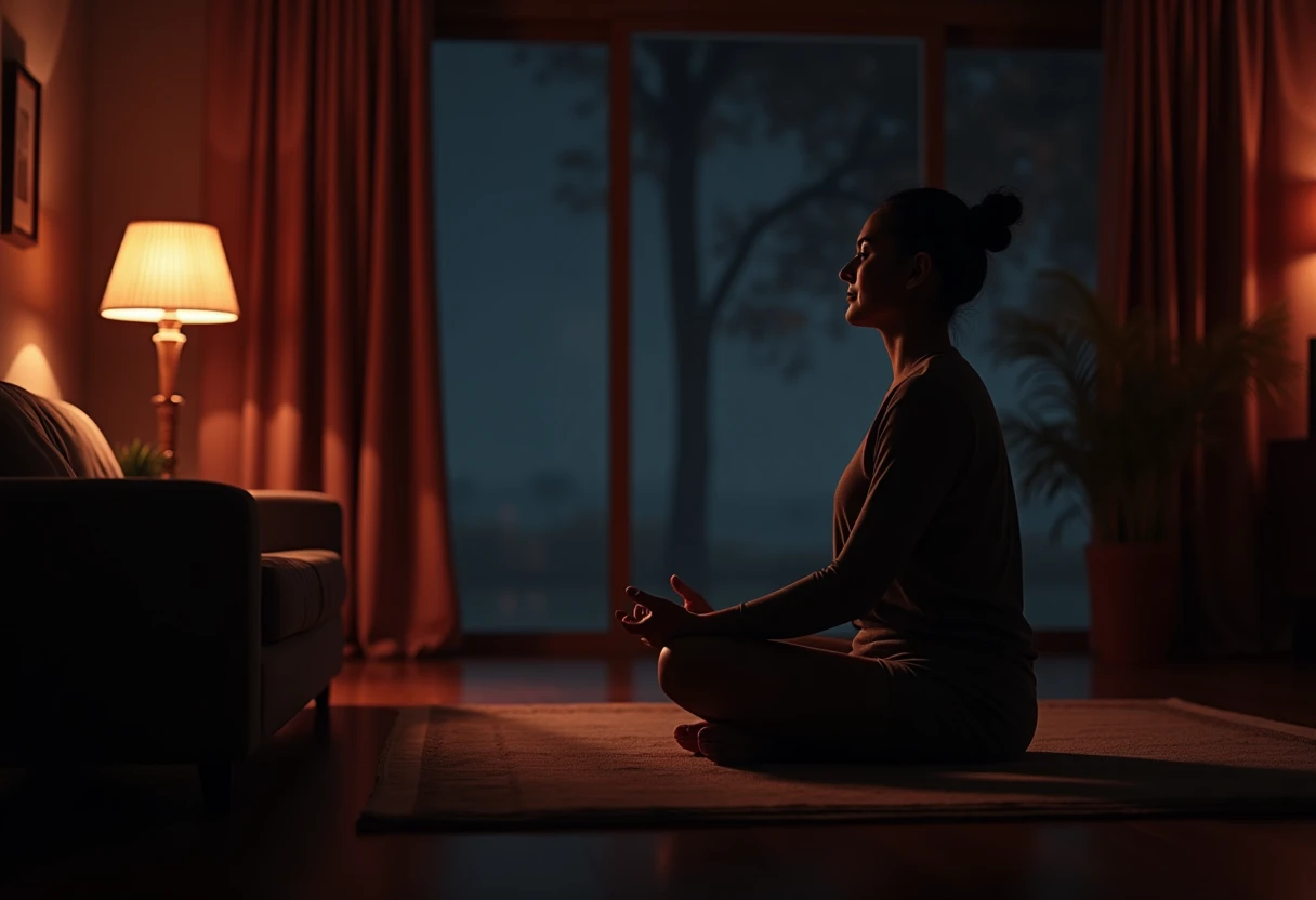 Meditación guiada en un entorno sereno