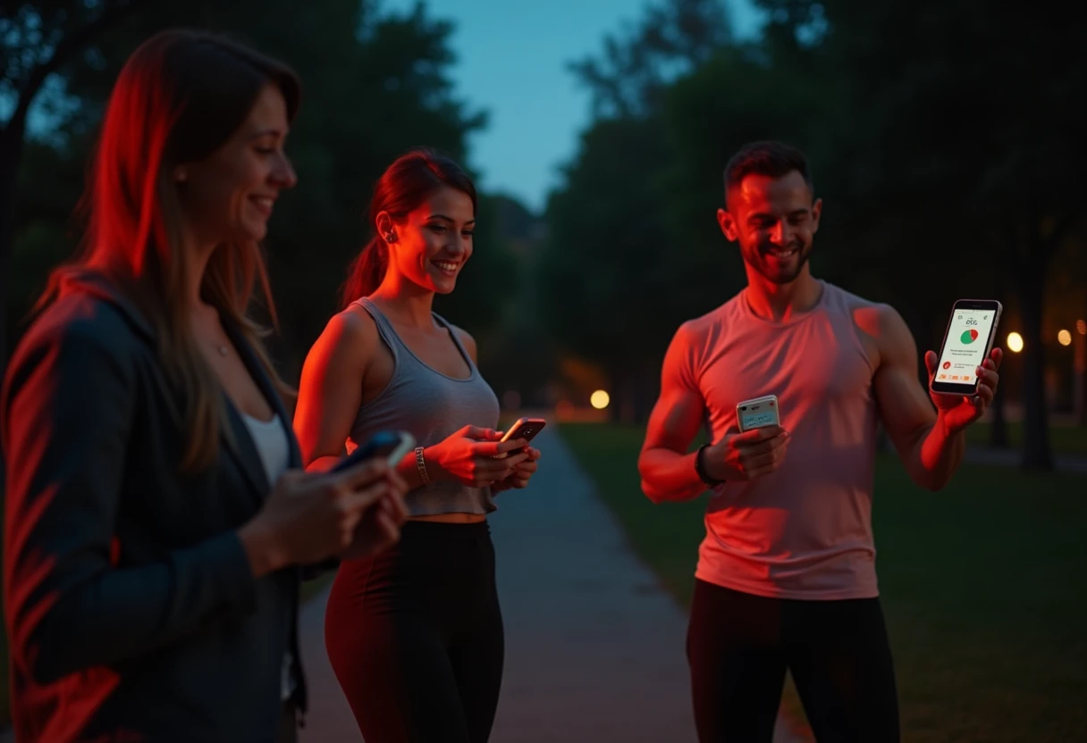 Aplicaciones de fitness en uso al aire libre