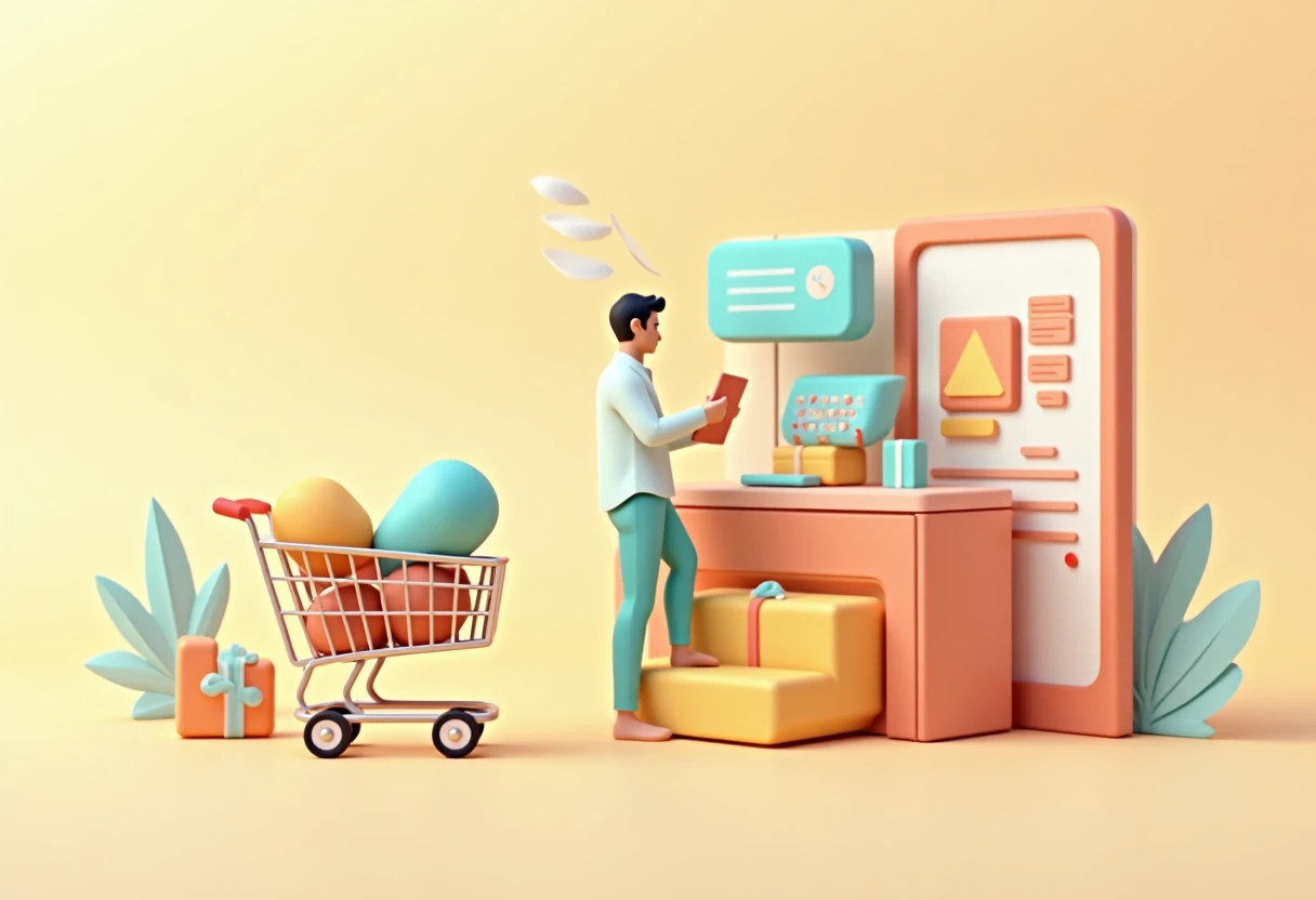 Best shopping apps concept