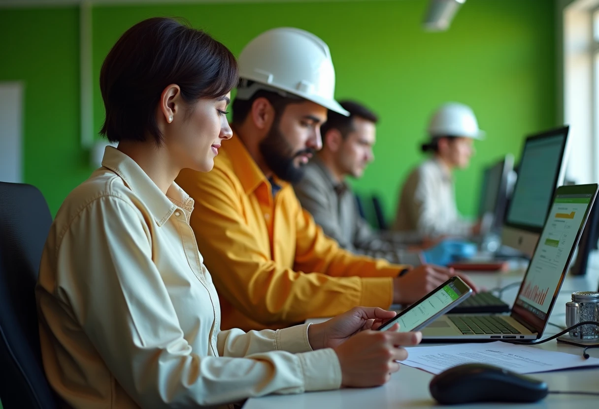 Freelancer revisando apps de presupuesto