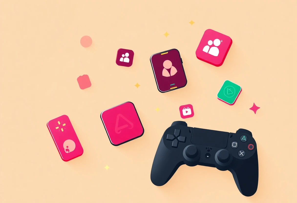 Abstract representation of productivity apps