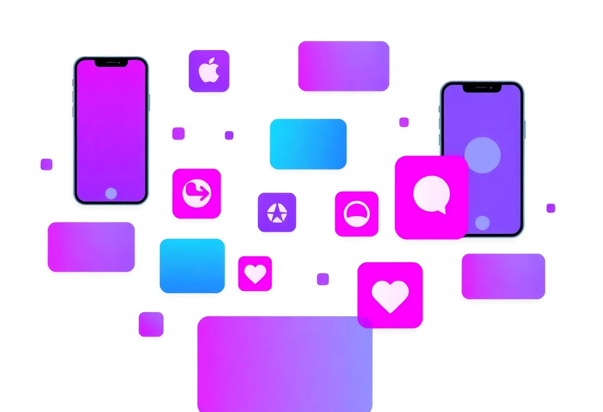Ilustración de apps de productividad