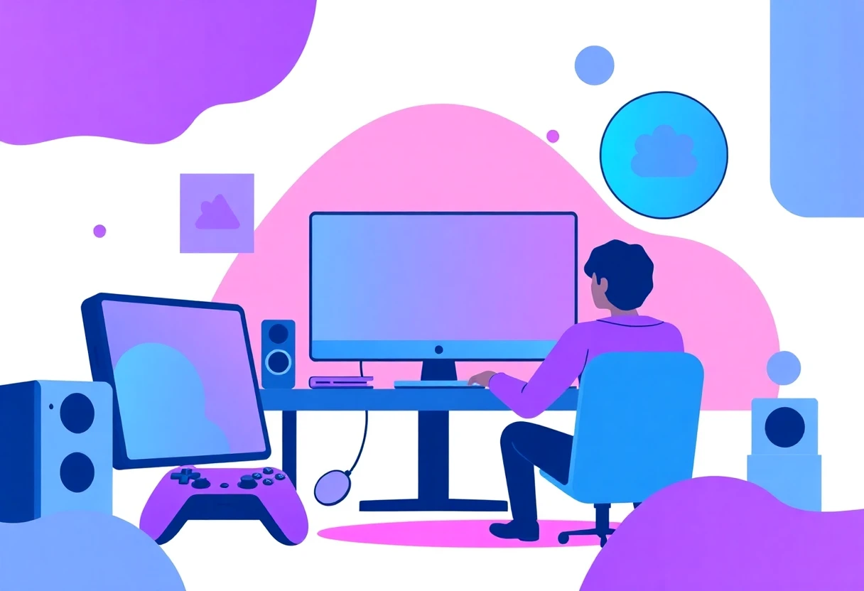 Ilustración abstracta de herramientas de diseño