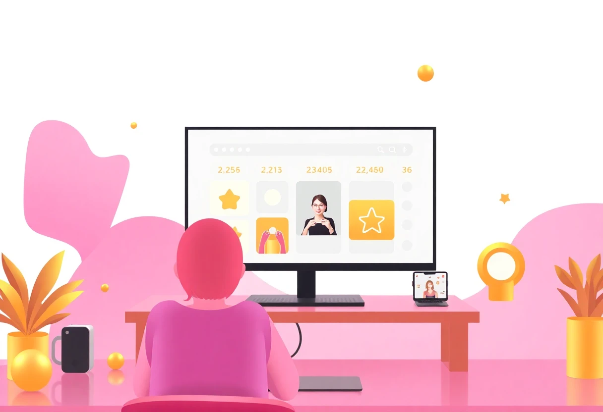 Premium photo app interface