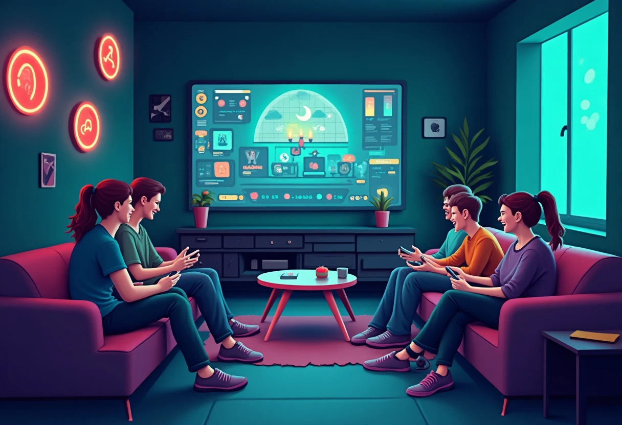 Jugadores disfrutando de apps de juegos