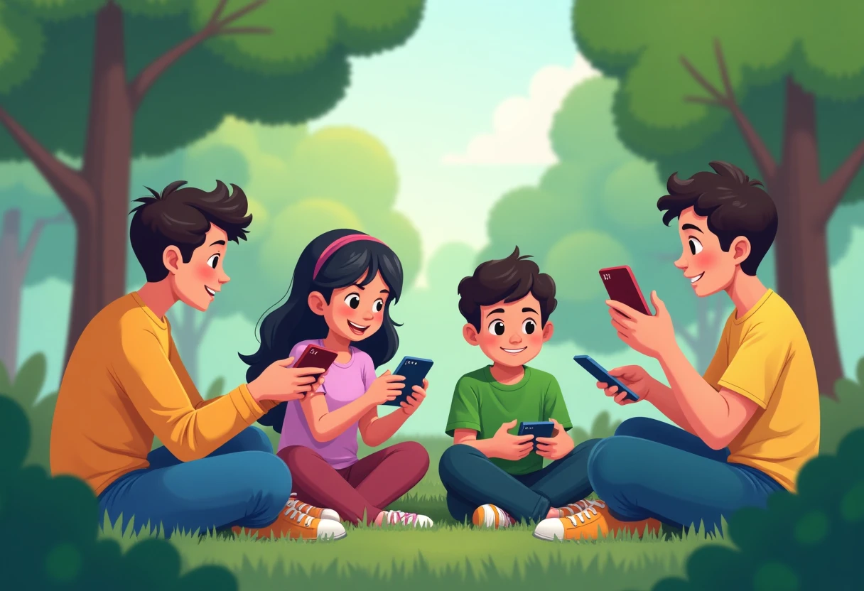 Jóvenes compartiendo trucos de Roblox