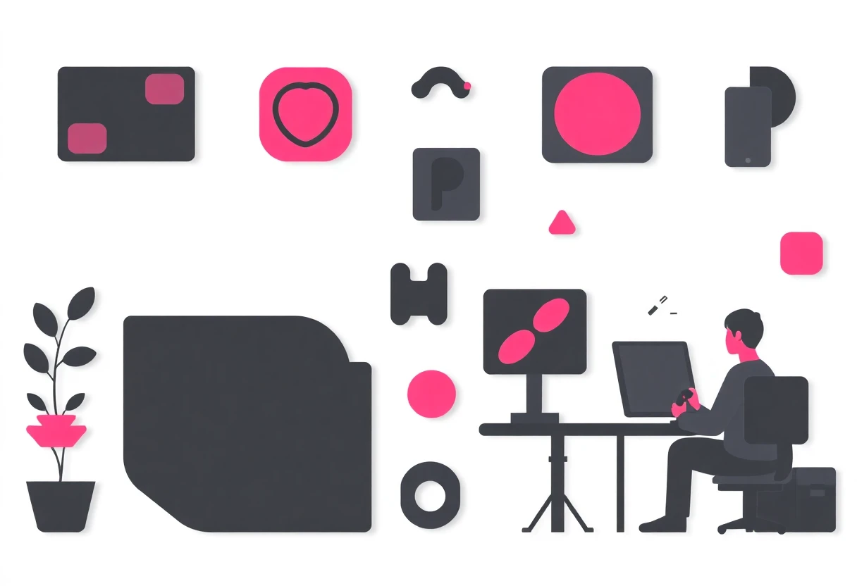 Abstract geometric shapes suggesting mental wellness