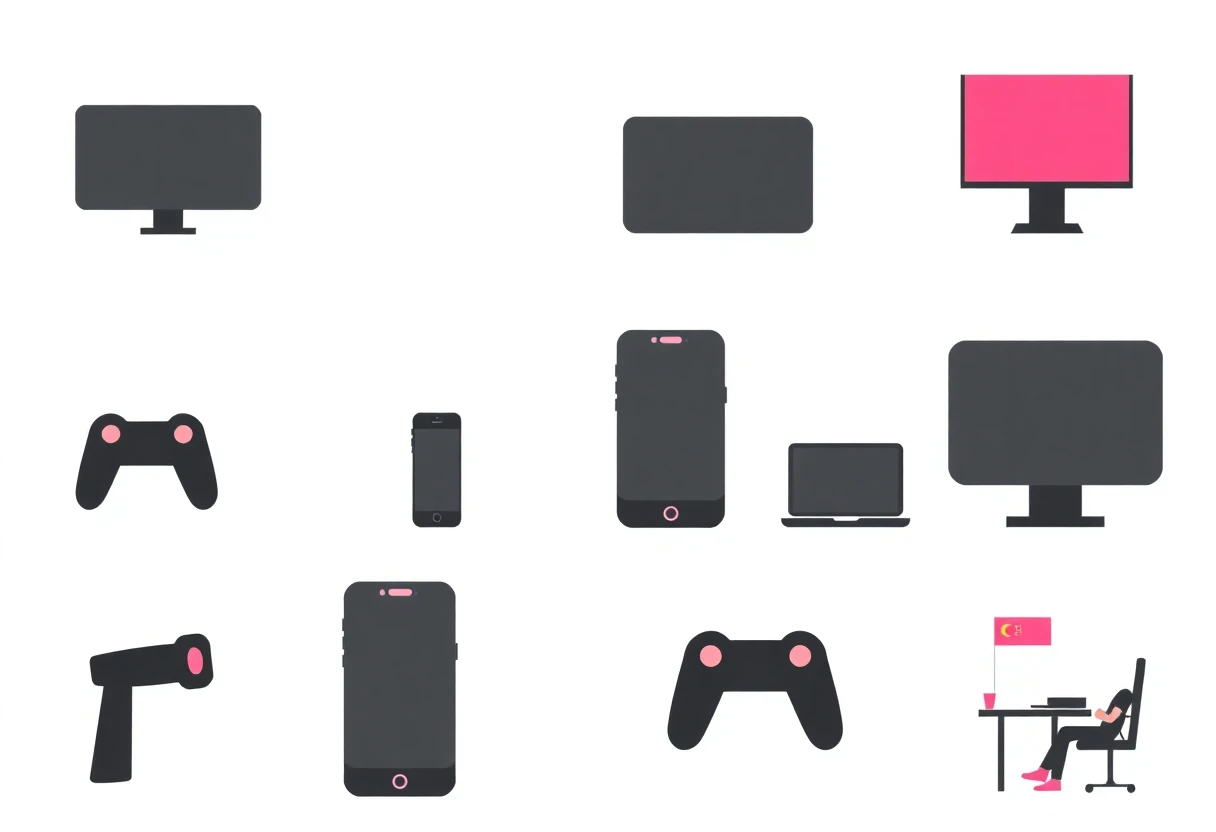 Geometric shapes suggesting quick workouts