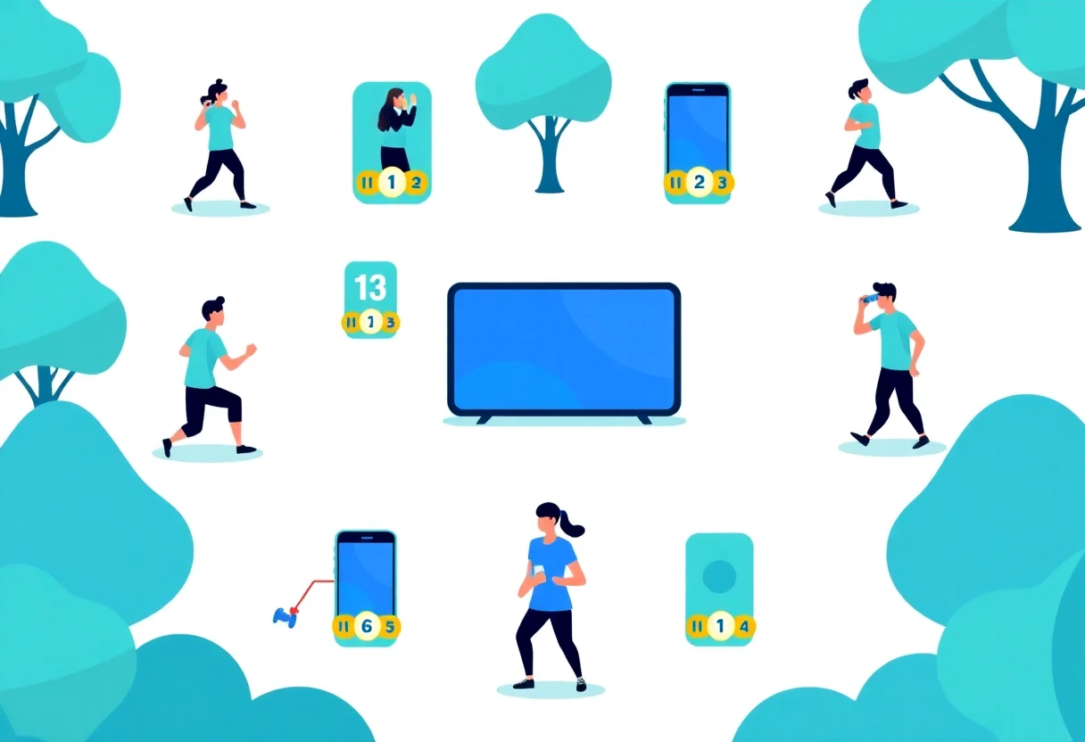Personas haciendo ejercicio al aire libre