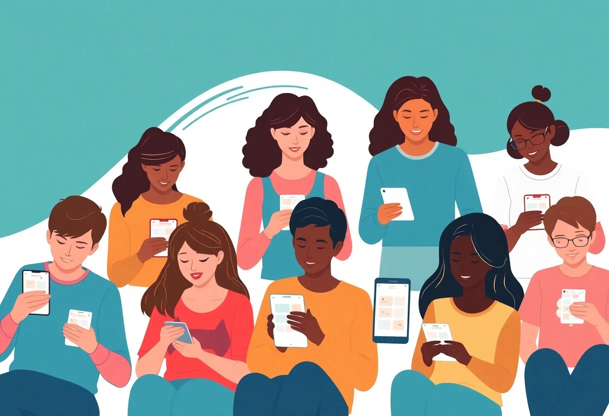 Personas usando apps de salud y fitness