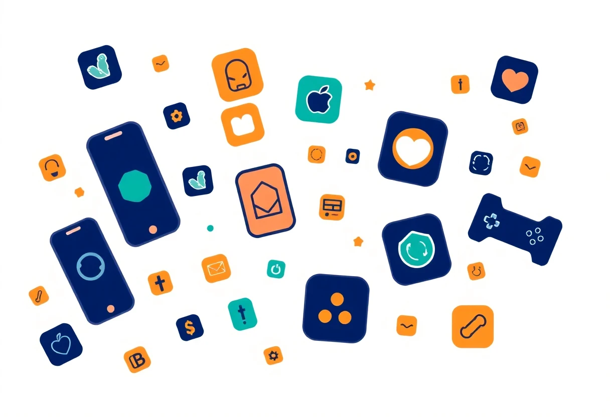 Iconos de apps de salud y bienestar