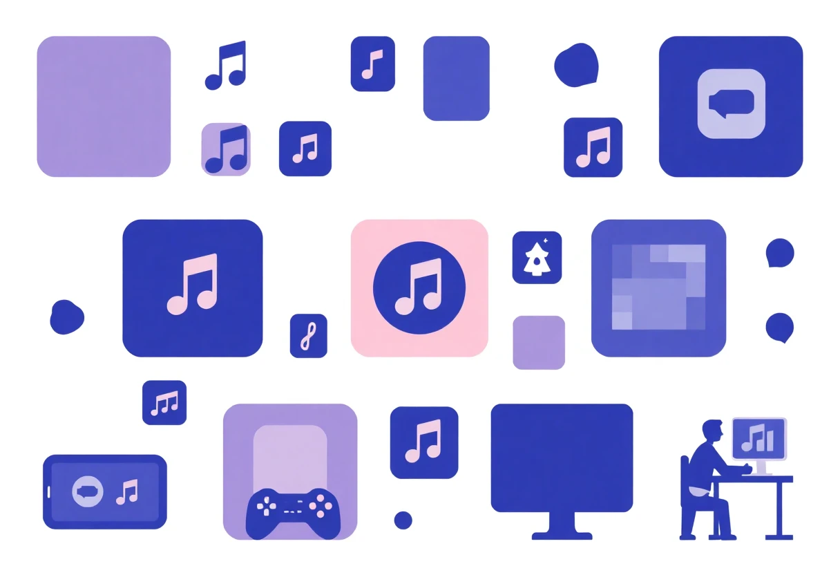 Curated music streaming apps