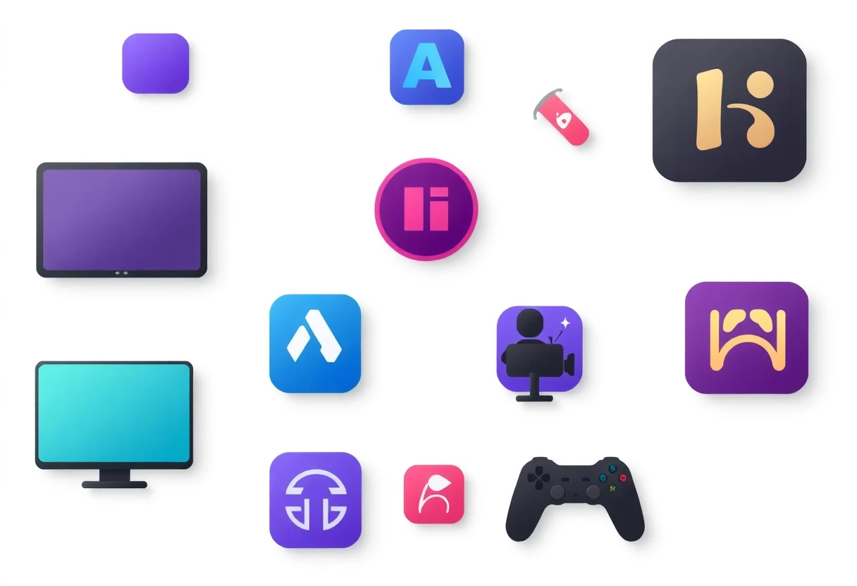 Iconos de apps de streaming
