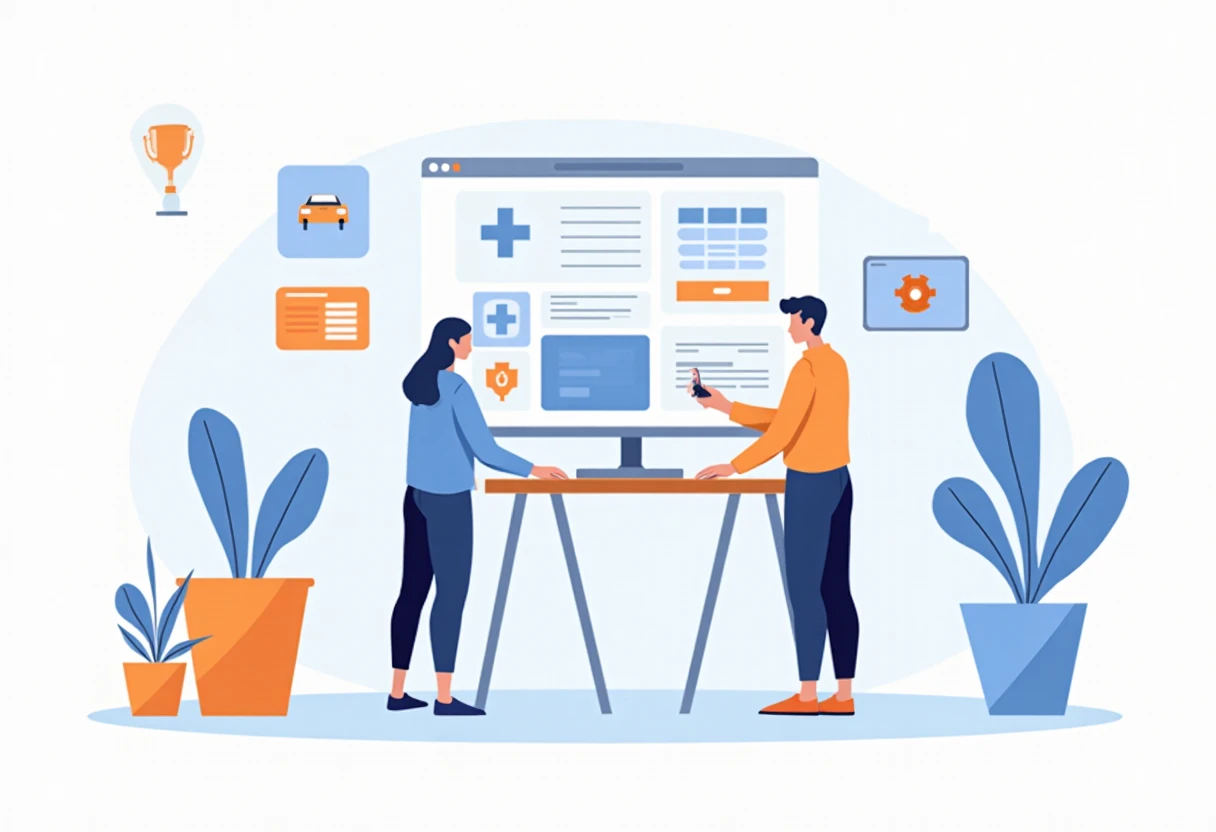 Ilustración de apps de entretenimiento