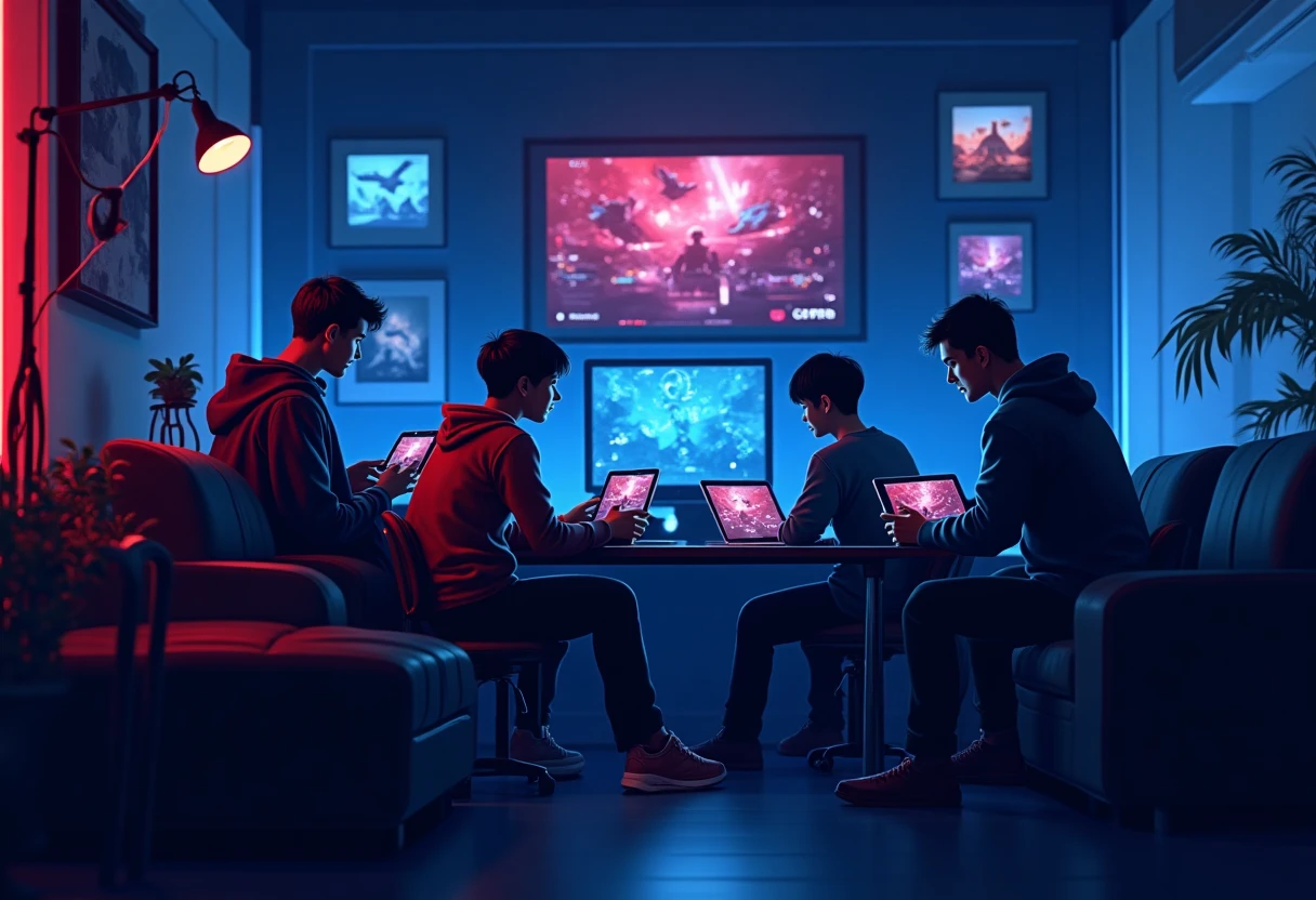 Jugadores revisando aplicaciones de Roblox