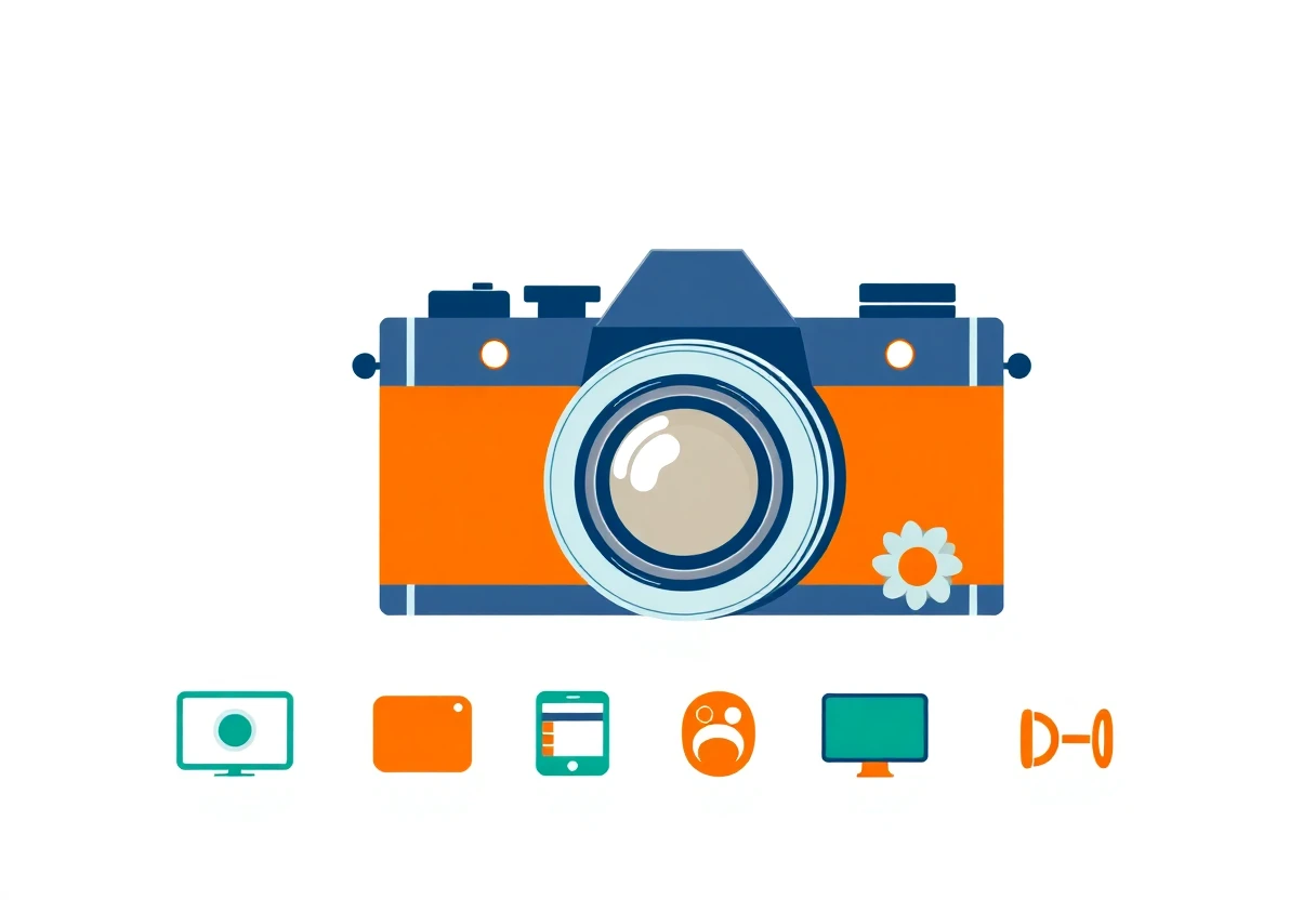 Ilustración de restauración de fotos antiguas