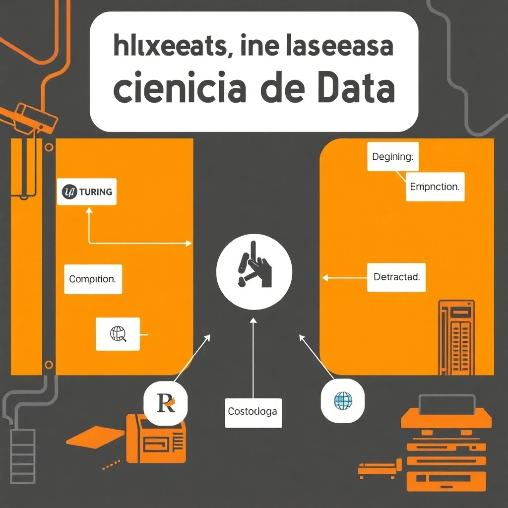 Gráfico de las principales empresas en ciencia de datos