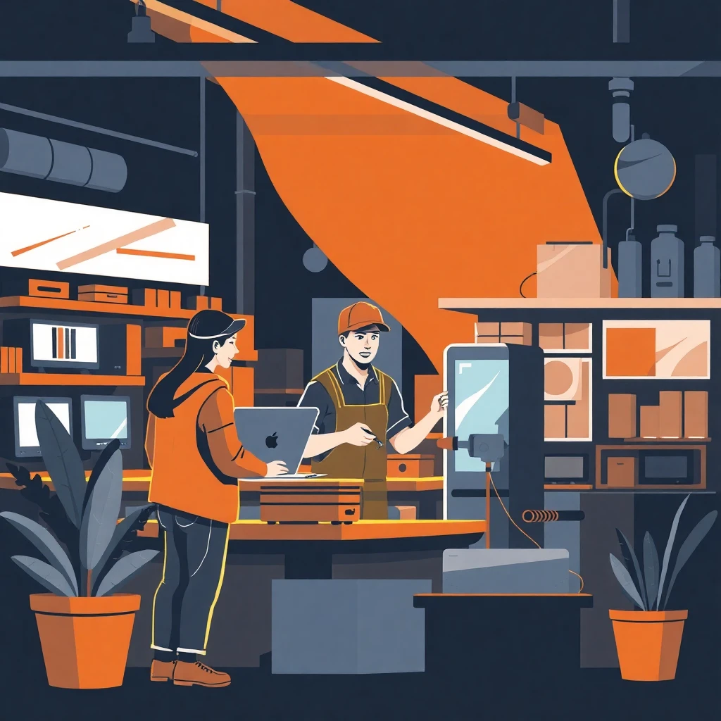 Vendedor en tienda de electrónica