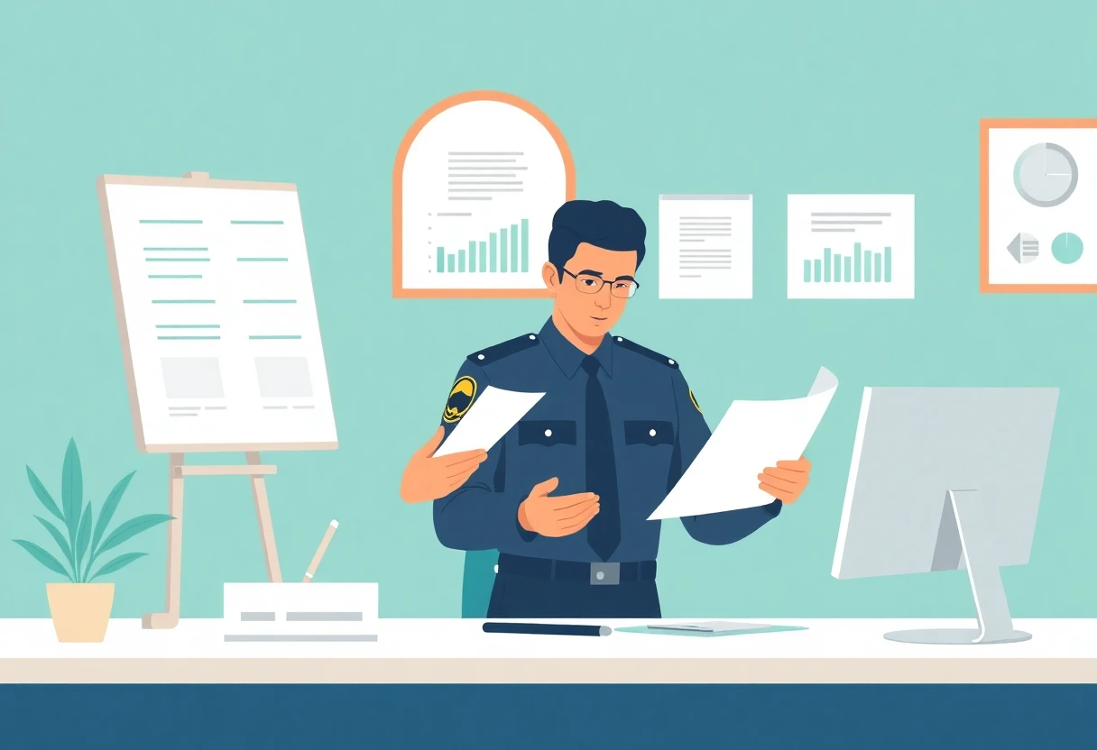 Oficial de policía con incentivo