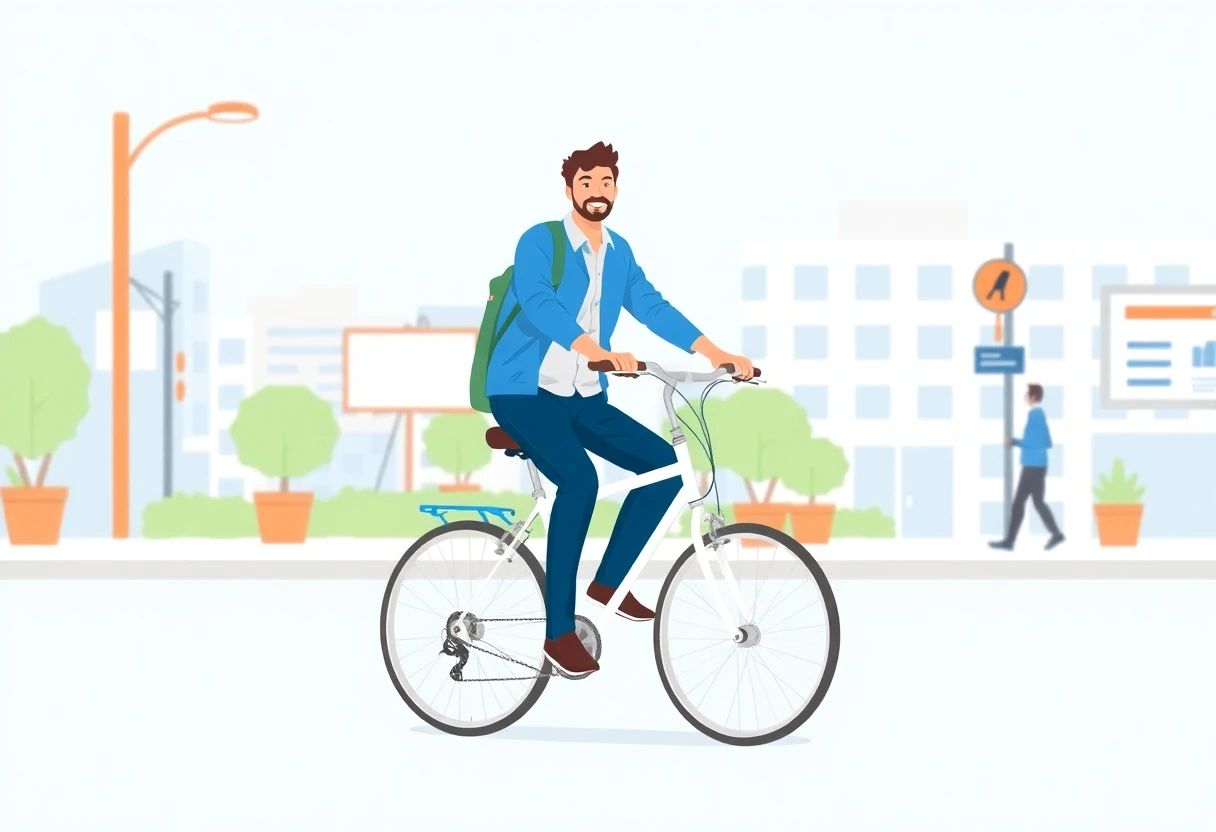 Repartidor en bicicleta