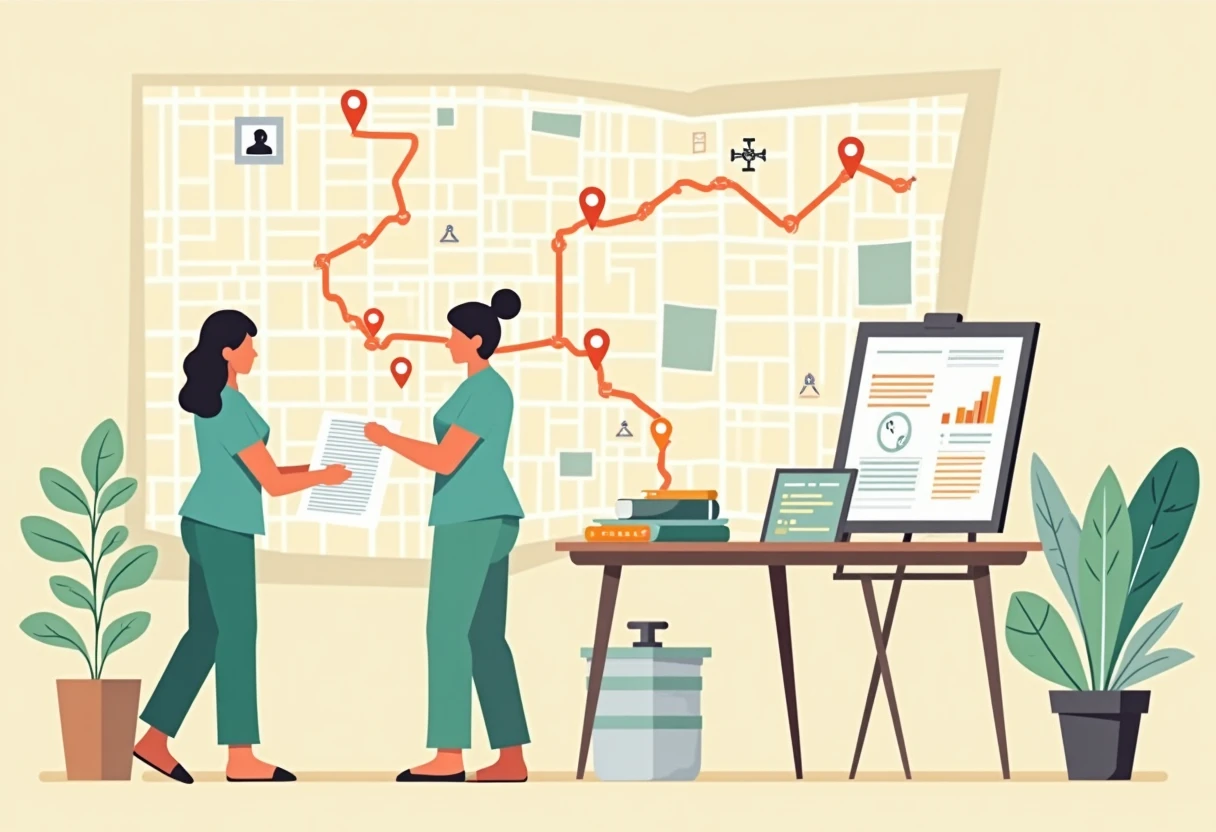 Revisando documentos médicos