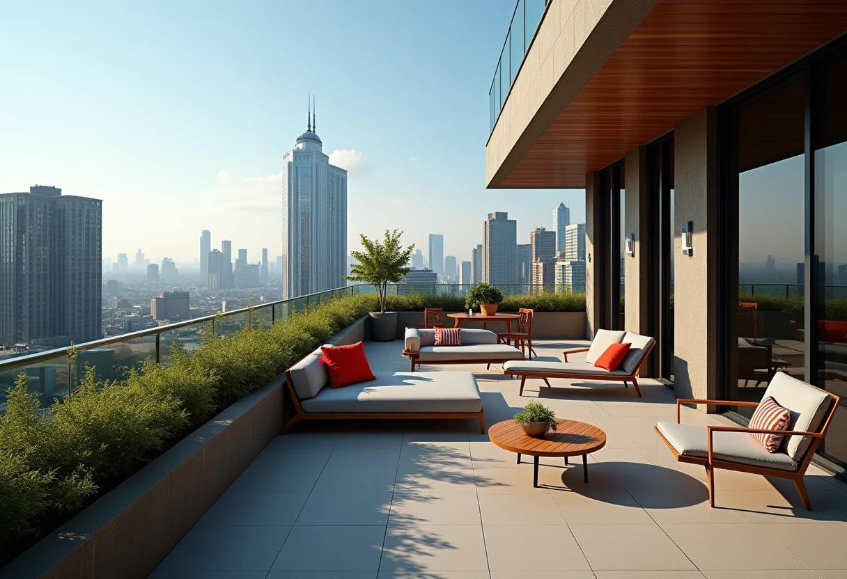 Terraza de apartamento de lujo